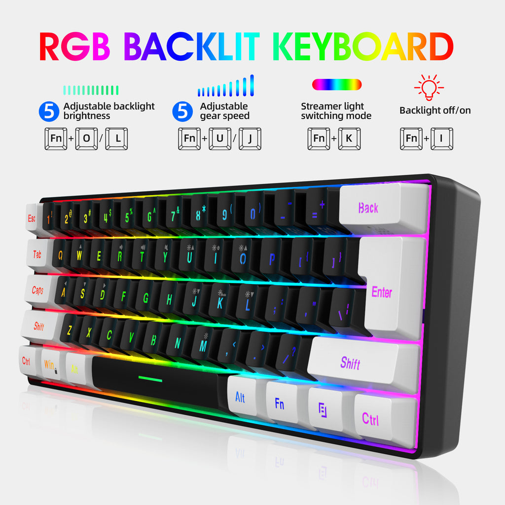 RGB gaming keyboard and mouse set