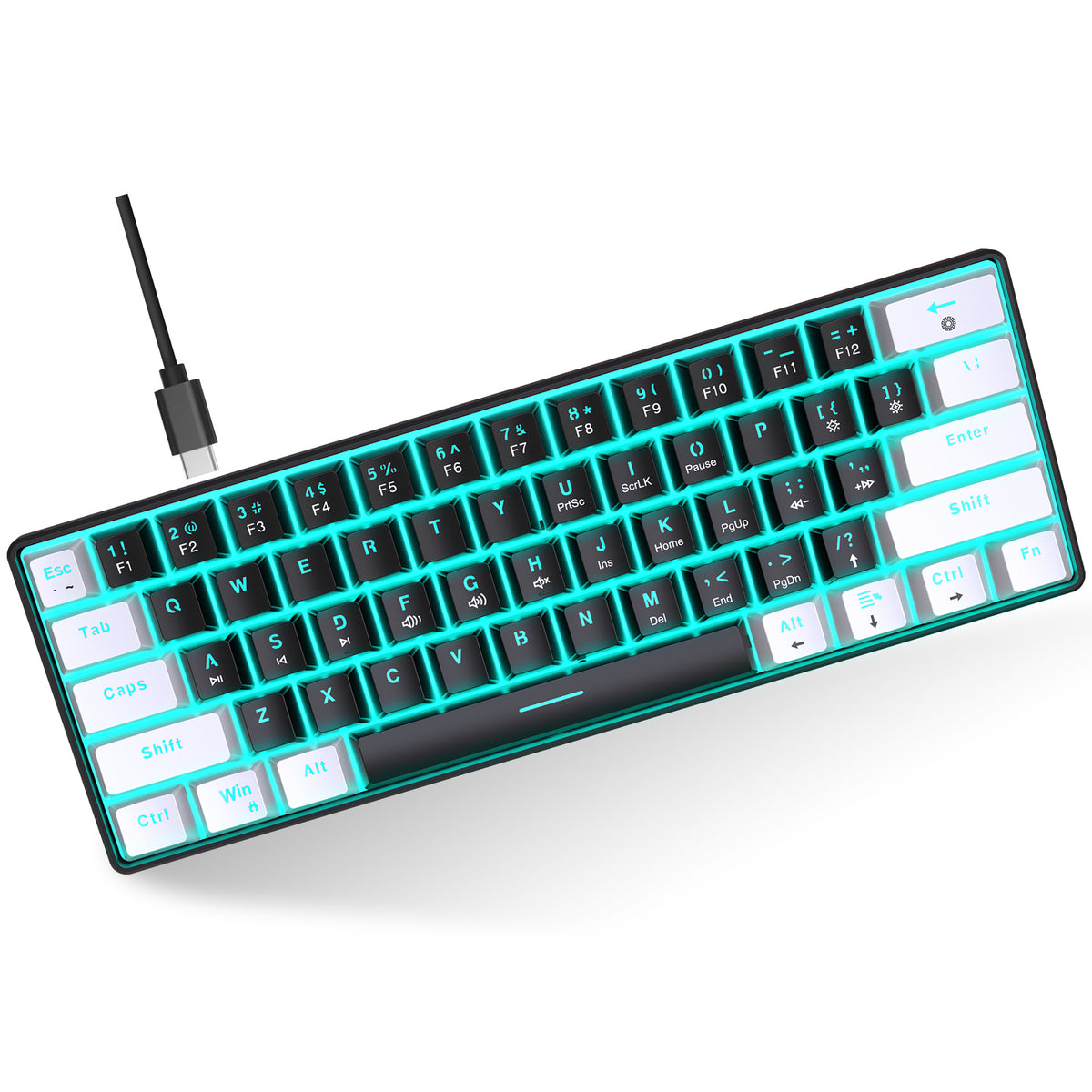 61 key mechanical keyboard with backlight