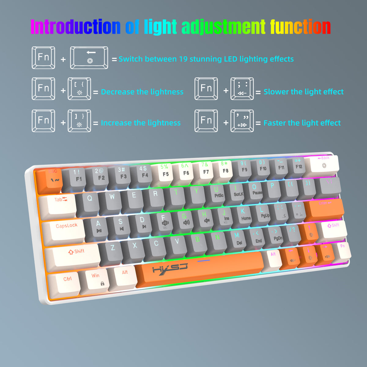 compact RGB gaming keyboard