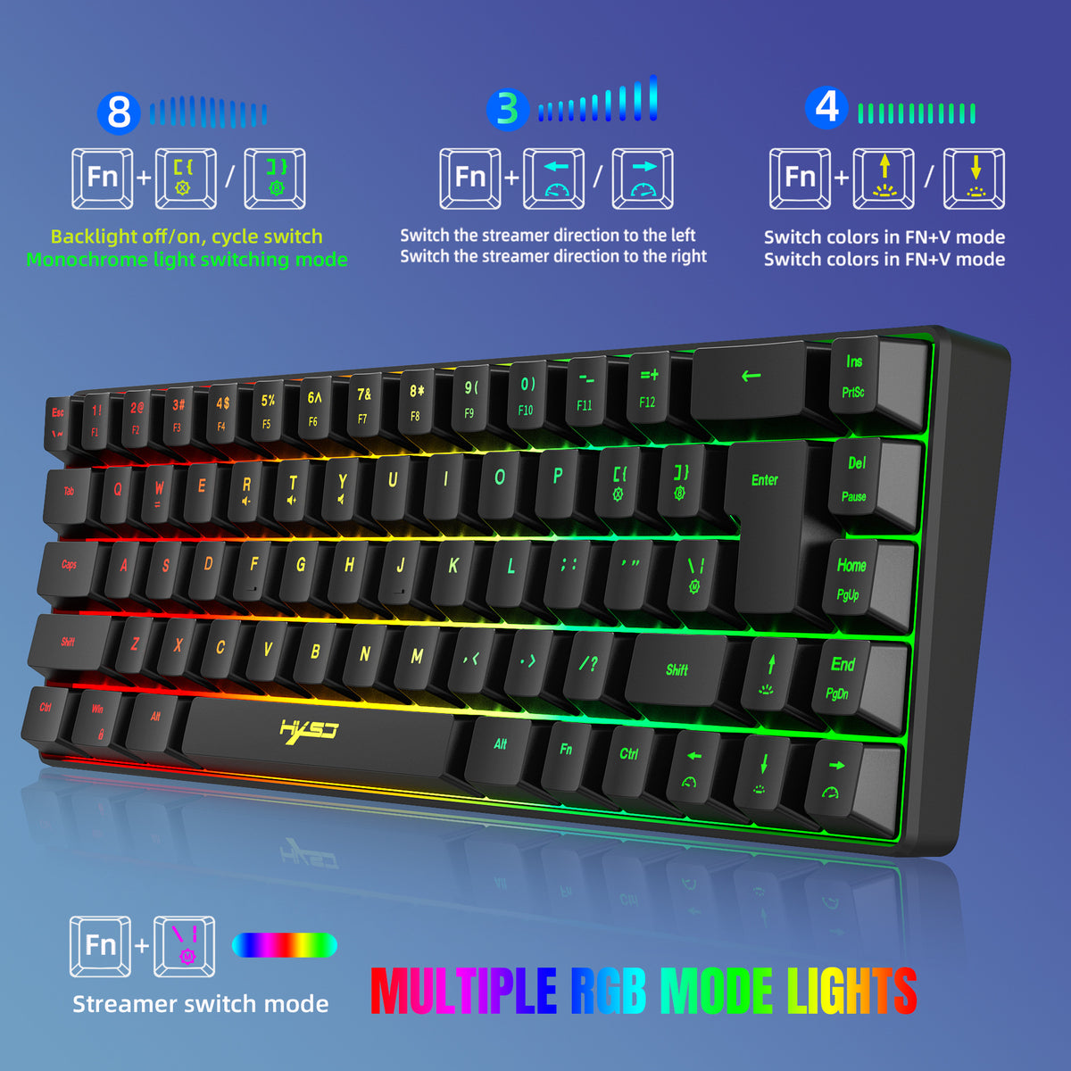 mini RGB mechanical gaming keyboard