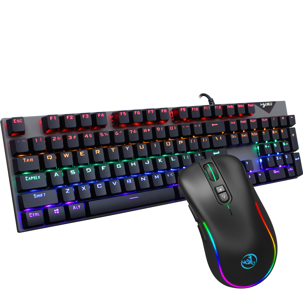 RGB backlit gaming keyboard and mouse set