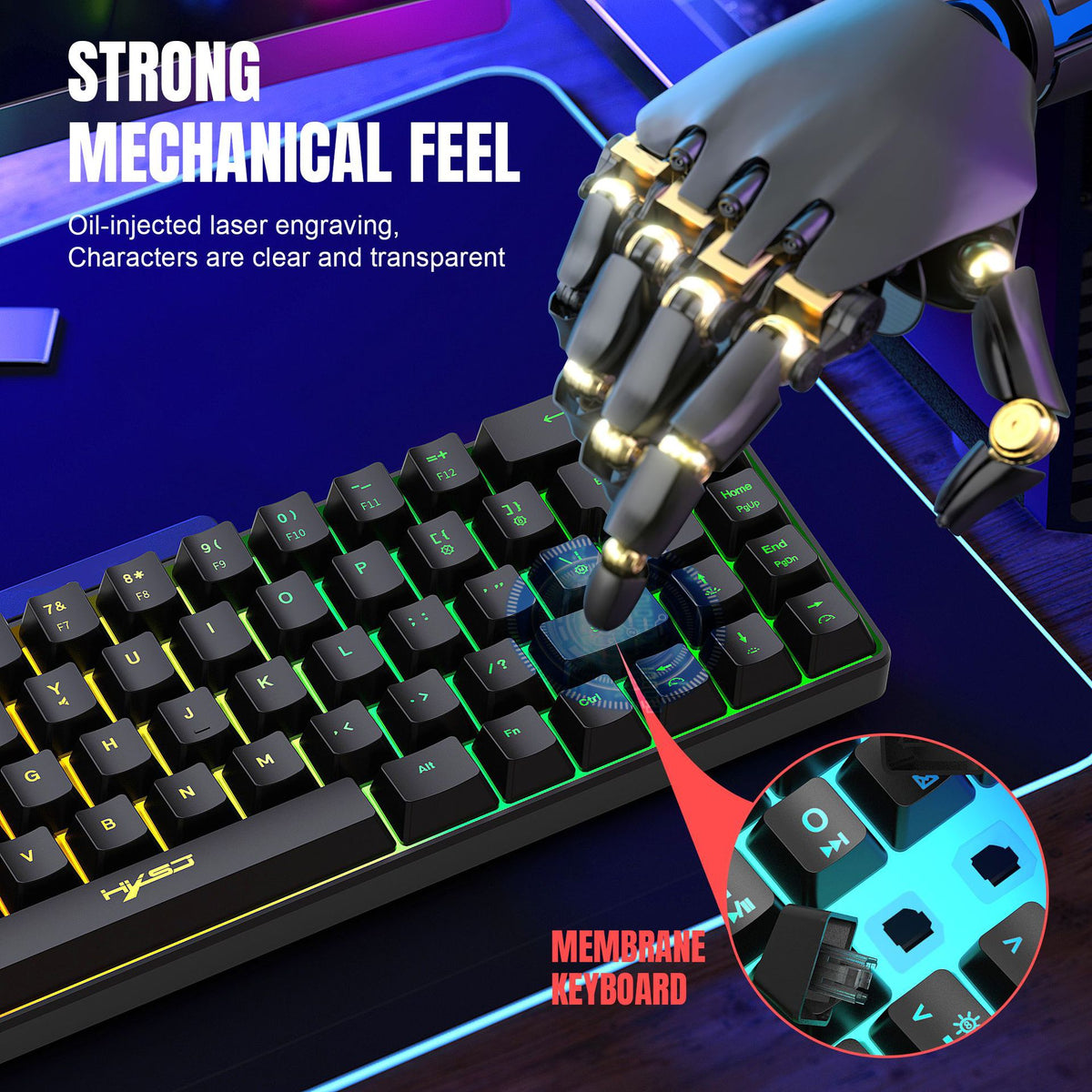 mini RGB mechanical gaming keyboard