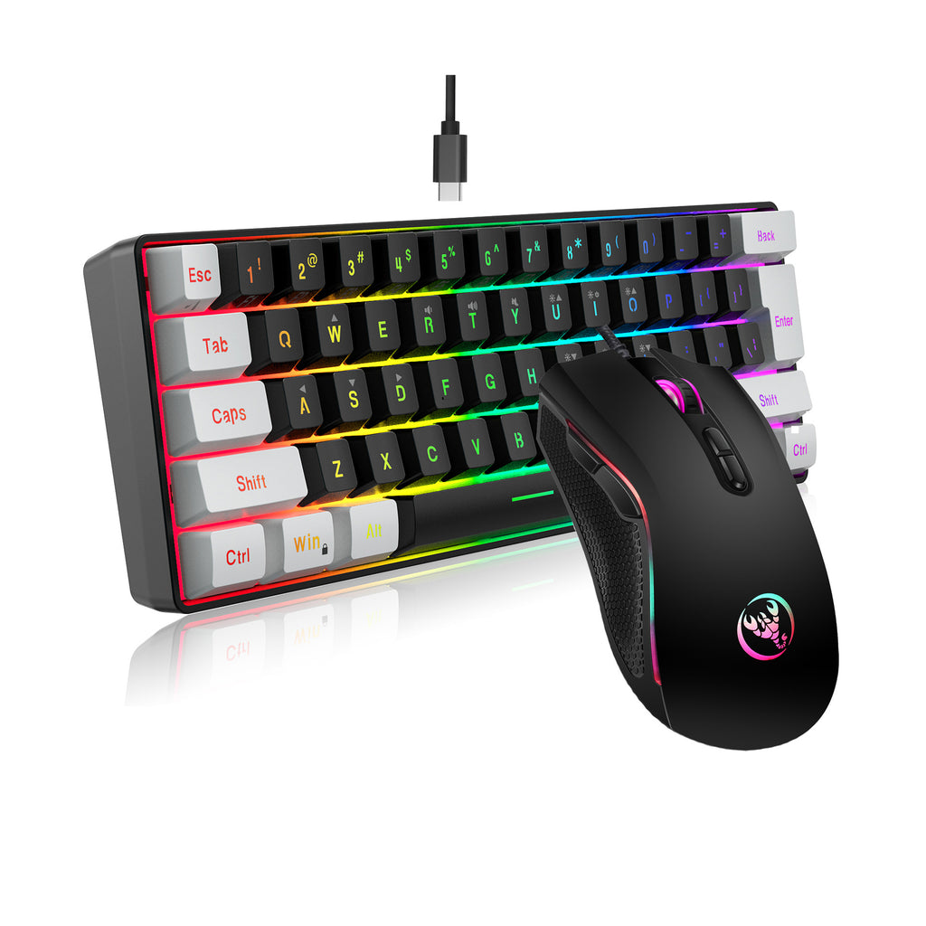 RGB gaming keyboard and mouse set