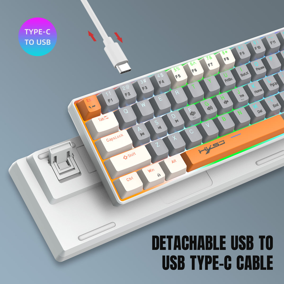 compact RGB gaming keyboard