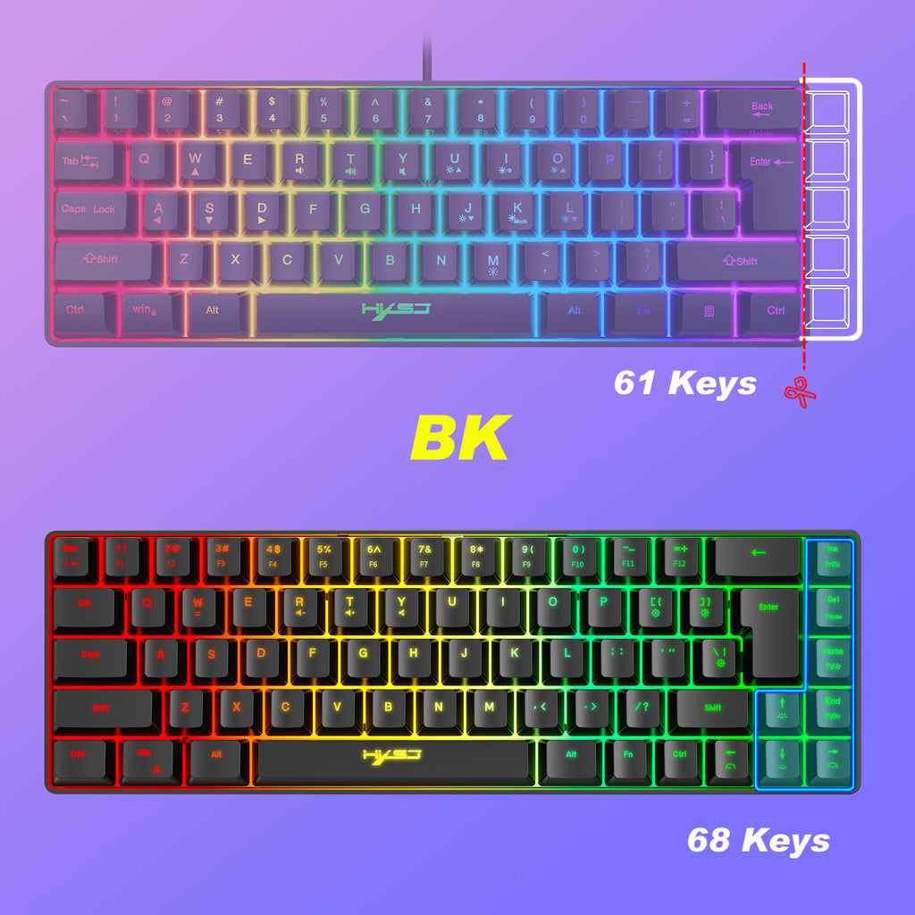 mini RGB mechanical gaming keyboard
