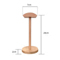 Wholesale Wooden Headset Stand Desktop Earphone Display and Storage Rack for Gaming Hotel Headset Holder