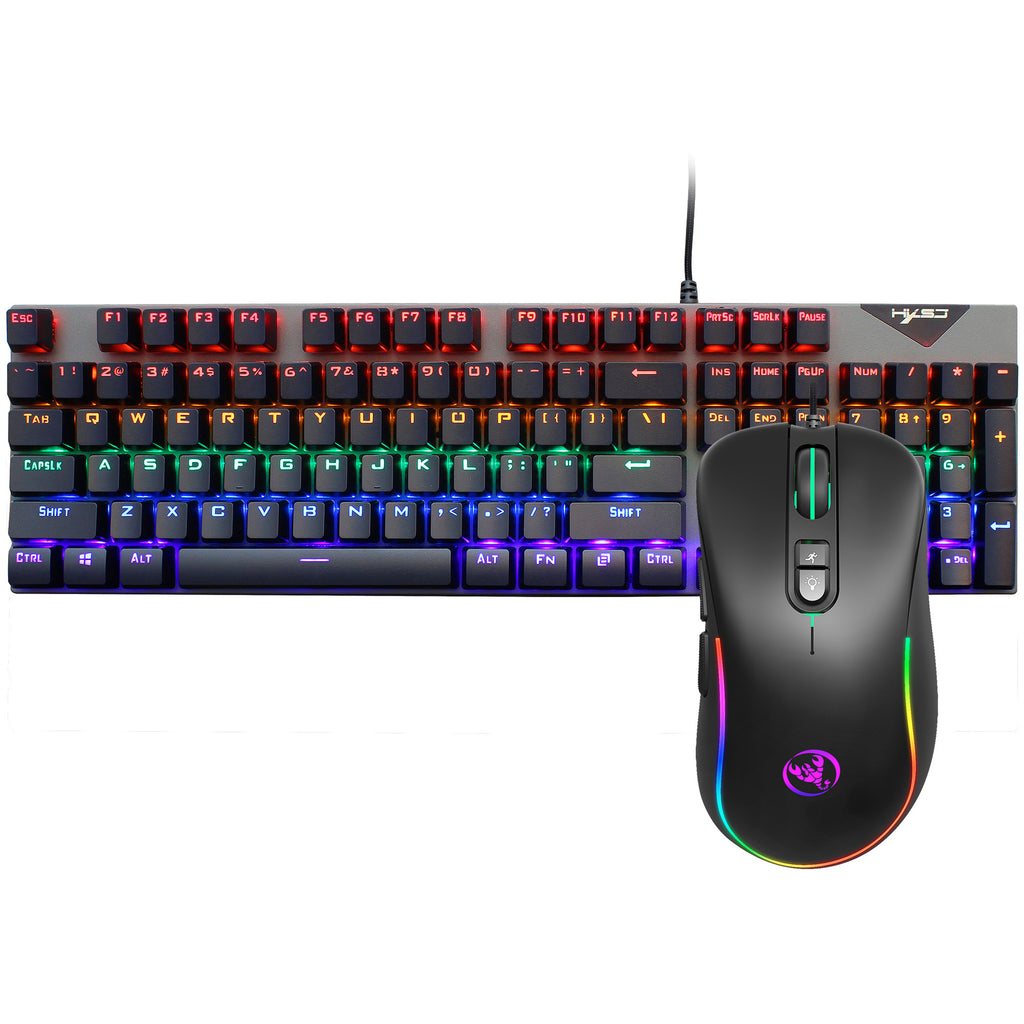 RGB backlit gaming keyboard and mouse set