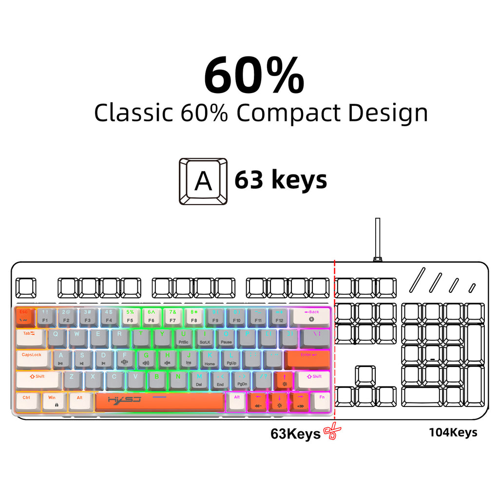 compact RGB gaming keyboard