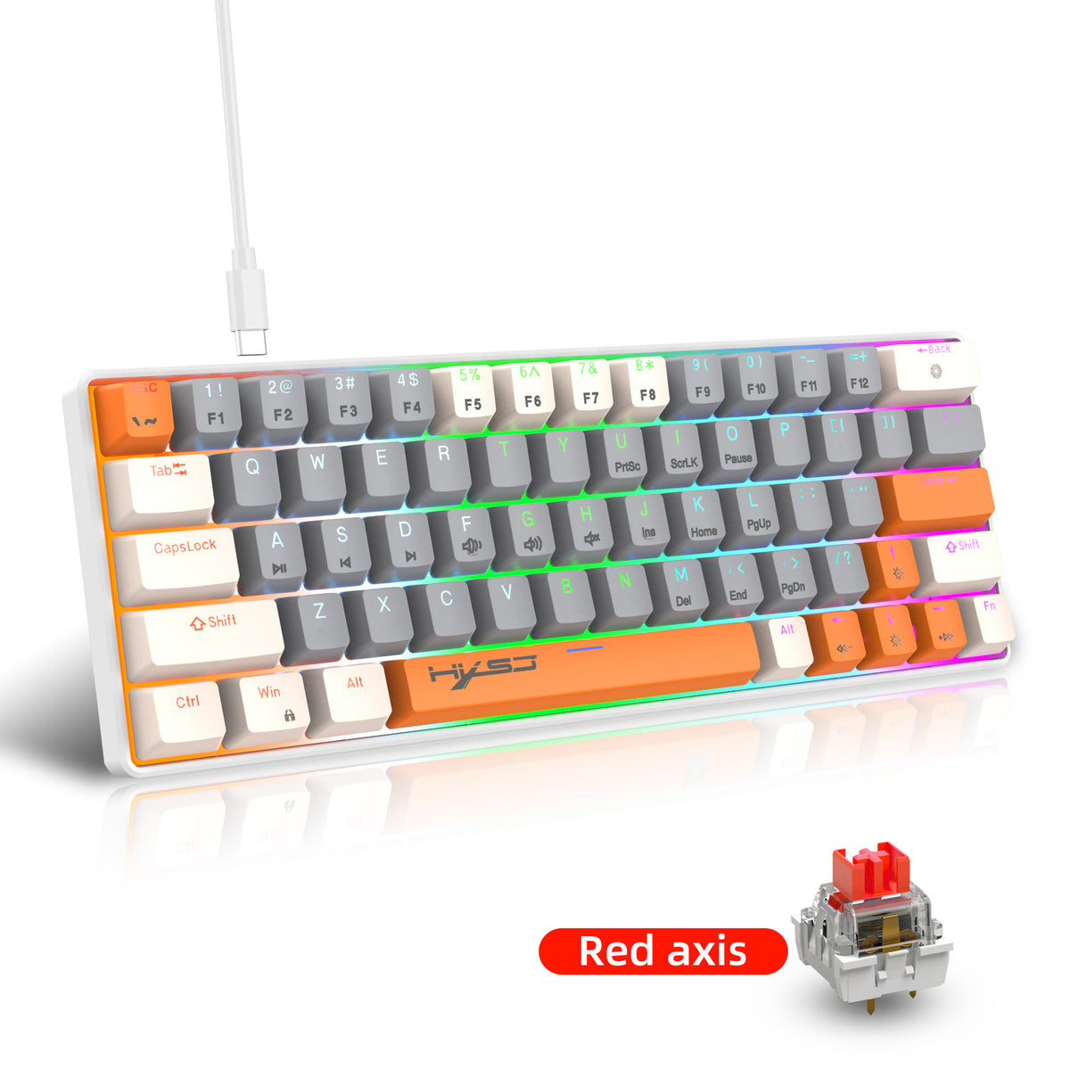 compact RGB gaming keyboard