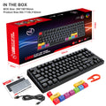 wired mechanical gaming keyboard with red axis