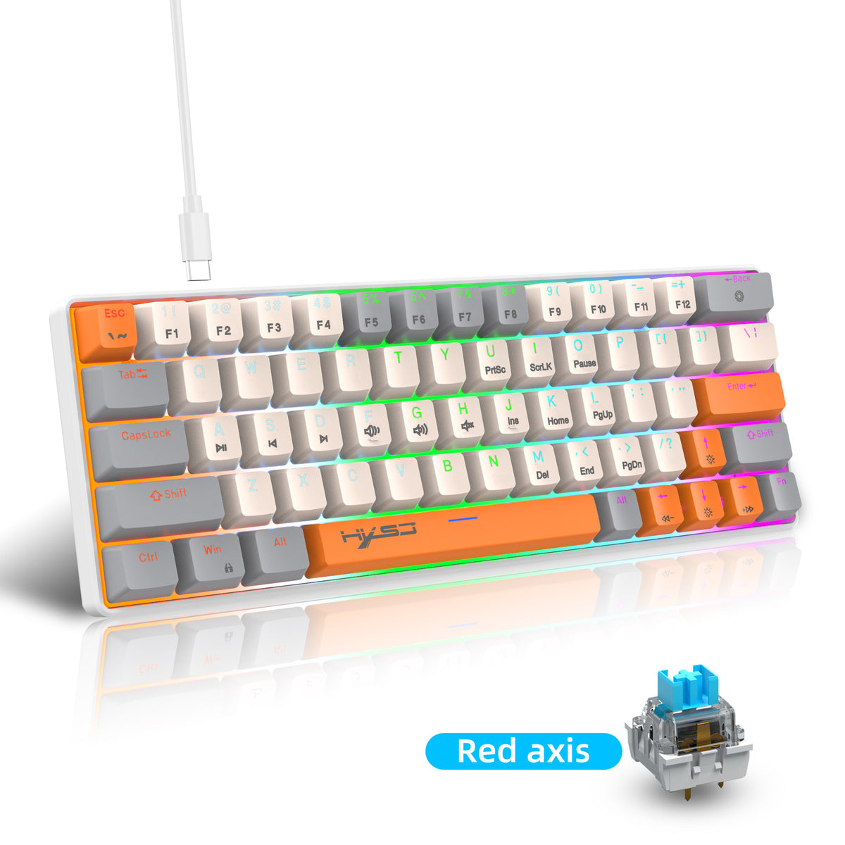 compact RGB gaming keyboard