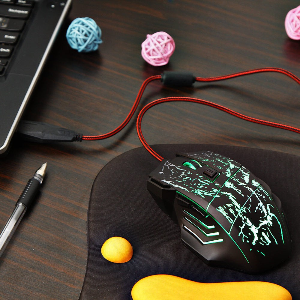 colorful luminous gaming mouse