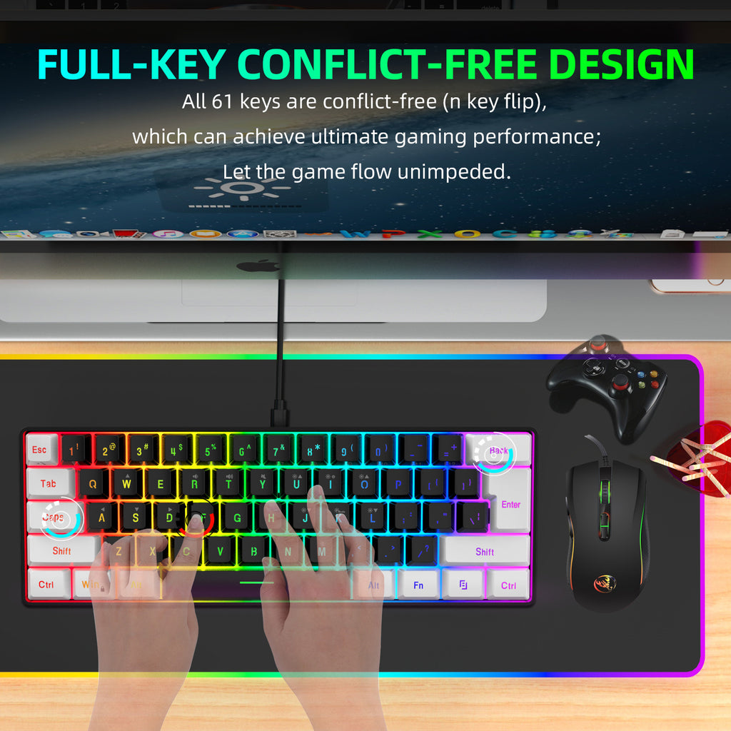 RGB gaming keyboard and mouse set