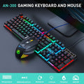 floating keycap gaming keyboard and mouse set