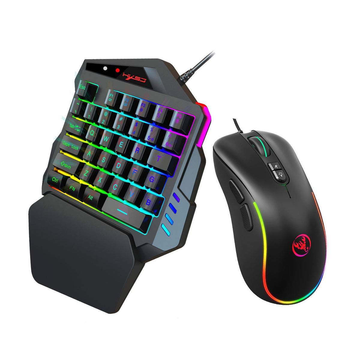 RGB one handed gaming keyboard PS3 PS4