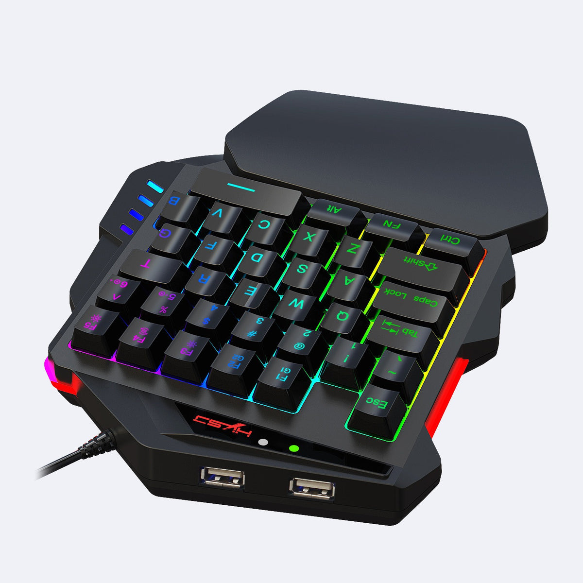 RGB one handed gaming keyboard PS3 PS4