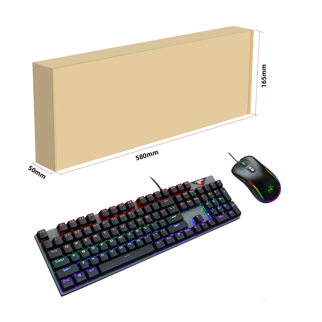 RGB backlit gaming keyboard and mouse set