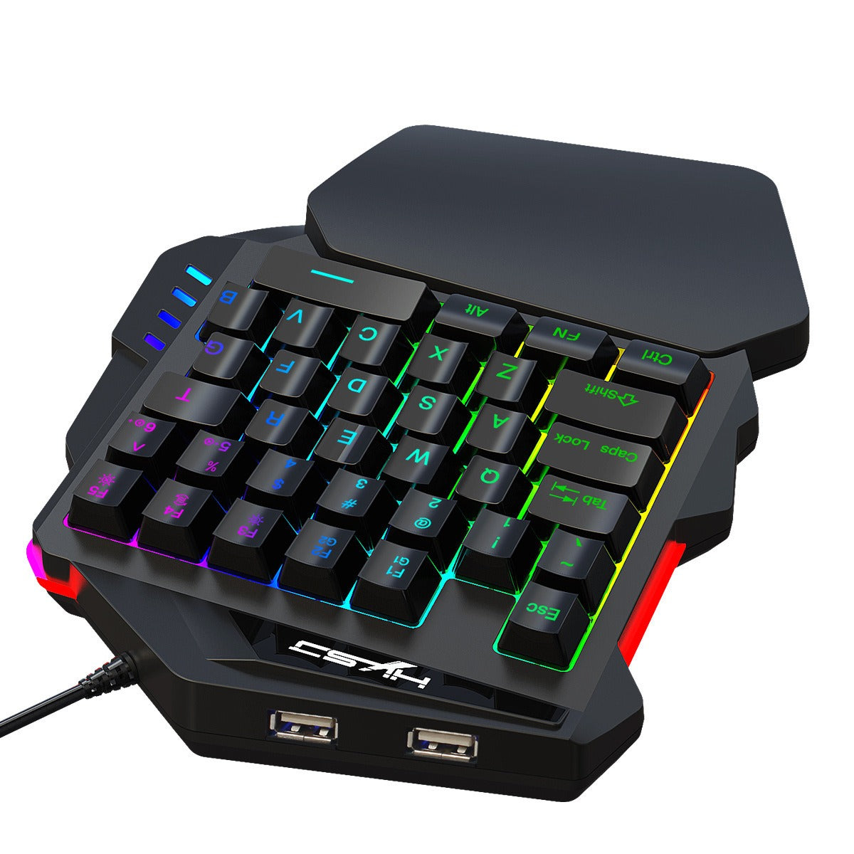 RGB one handed gaming keyboard PS3 PS4